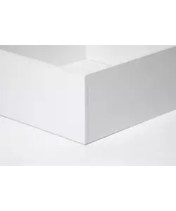 Letto singolo "bed box" bianco con rete e contenitore, 90x190 cm